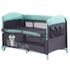 Patut pliabil Chipolino Merida Mint cu laterala culisanta, Culoare: Turquoise,poza 2
