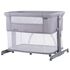 Patut Co-Sleeper si Tarc Chipolino Mommy'n Me Gray Clouds, Culoare: Gri deschis  - ExclusivMAG.ro