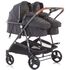 Carucior gemeni Chipolino Duo Smart 2 in 1 Vanilla, Culoare: Crem - poza 3 - ExclusivMAG.ro