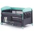Patut pliabil Chipolino Merida Mint cu laterala culisanta, Culoare: Turquoise,poza 3