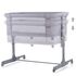 Patut Co-Sleeper si Tarc Chipolino Mommy'n Me Gray Clouds, Culoare: Gri deschis - poza 6 - ExclusivMAG.ro