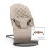 Balansoar BabyBjorn Bliss Sand Grey, Bumbac cu bara de jucarii, Culoare: Crem,poza 2
