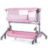 Patut Co-Sleeper Chipolino Amore Mio Peony Pink, Culoare: Roz,poza 3