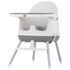 Scaun de masa Chipolino Pudding 3 in 1 Grey, Culoare: Gri,poza 4