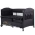 Patut pliabil Chipolino Merida carbon linen cu laterala culisanta, Culoare: Negru,poza 2
