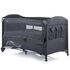 Patut pliabil Chipolino Merida asphalt linen cu laterala culisanta, Culoare: Gri/Negru,poza 4