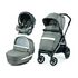 Carucior 3 in 1 Peg Perego Book, Lounge, 0 - 22 kg, City Grey, Gri / Alb, Culoare: Alb/Gri