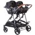 Carucior gemeni Chipolino Duo Smart 3 in 1 vanilla, Culoare: Crem - poza 5 - ExclusivMAG.ro