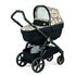 Carucior 3 in 1 Peg Perego Book, Primoviaggio SL, 0 - 22 kg, Graphic Gold, Negru / Bej, Culoare: Crem,poza 3