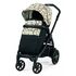 Carucior 3 in 1 Peg Perego Book, Lounge, 0 - 22 kg, Graphic Gold, Negru / Bej, Culoare: Crem,poza 3