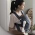 Marsupiu anatomic BabyBjorn Mini, cu pozitii multiple Dark Grey, 3D Jersey, Culoare: Gri,poza 3