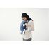 Marsupiu anatomic BabyBjorn Mini, cu pozitii multiple Vintage Indigo, Bumbac, Culoare: Albastru - poza 5 - ExclusivMAG.ro