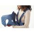 Marsupiu anatomic BabyBjorn Mini, cu pozitii multiple Vintage Indigo, Bumbac, Culoare: Albastru - poza 3 - ExclusivMAG.ro
