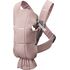 Marsupiu anatomic BabyBjorn Mini, cu pozitii multiple Dusty Pink, Bumbac, Culoare: Roz  - ExclusivMAG.ro