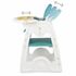 Scaun de masa transformabil Juju Eat&Play V2, Turcoaz, Culoare: Turquoise,poza 5