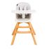 Scaun de masa 3 in 1 Juju Eat&Twist, Gri, Culoare: Gri,poza 2