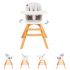 Scaun de masa 3 in 1 Juju Eat&Twist, Gri, Culoare: Gri,poza 6