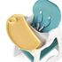 Scaun de masa transformabil Juju Eat&Play V2, Turcoaz, Culoare: Turquoise,poza 6