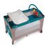 Patut pliant 2 niveluri Juju Sleepy Baby, Space Doggy, Culoare: Turquoise, Dimensiuni: 120x60,poza 4