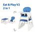 Scaun de masa transformabil Juju Eat&Play V2, Albastru, Culoare: Albastru,poza 2