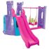Centru de joaca Pilsan Castle Slide and Swing Set purple,poza 2