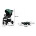Carucior sport Lionelo Zoey Cadru din aluminiu, Verde, Culoare: Verde,poza 4