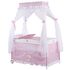 Patut pliabil Chipolino Sahara peony pink, Culoare: Roz, Dimensiuni: 120x60