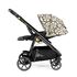 Carucior 3 in 1 Peg Perego Veloce, Lounge, 0 - 22 kg, Graphic Gold, Negru / Bej, Culoare: Crem,poza 6
