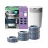 Pachet Cos pentru scutece + 6 Rezerve Tommee Tippee Sangenic Twist and Click Reciclabil, Alb / Gri  - ExclusivMAG.ro