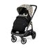 Carucior 3 in 1 Peg Perego Veloce, Lounge, 0 - 22 kg, Graphic Gold, Negru / Bej, Culoare: Crem,poza 3