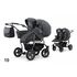Carucior pentru doi copii Mikado GOLDSTAR 0+1 (T01-10) Grafit/Cadru Grafit, Culoare: Gri/Negru  - ExclusivMAG.ro