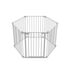 Tarc de joaca hexagonal modular cu saltea Noma, metal alb, N94023, Culoare: Alb - poza 2 - ExclusivMAG.ro