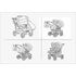 Carucior pentru doi copii Mikado GOLDSTAR 0+1 (T01-13) Albastru/Cadru Grafit, Culoare: Albastru - poza 2 - ExclusivMAG.ro