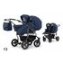 Carucior pentru doi copii Mikado GOLDSTAR 0+1 (T01-13) Albastru/Cadru Grafit, Culoare: Albastru  - ExclusivMAG.ro