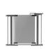 Poarta de siguranta Reer DesignLine Puristic, presiune, 76-96 cm, metal + plexiglas gri  - ExclusivMAG.ro