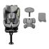 Caretero TWISTY 360 0-18 Kg i-SIZE ISOFIX Rear-facing Grey, Culoare: Gri, Grupa: 0-18kg (0 luni - 4 ani) - poza 5 - ExclusivMAG.ro