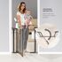 Poarta de siguranta Reer DesignLine Puristic, presiune, 76-96 cm, metal + plexiglas gri - poza 5 - ExclusivMAG.ro