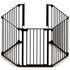 Tarc de joaca hexagonal modular cu saltea Noma, metal negru, N94030, Culoare: Negru - poza 2 - ExclusivMAG.ro