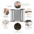 Poarta de siguranta Reer DesignLine Puristic, presiune, 76-96 cm, metal + plexiglas gri - poza 3 - ExclusivMAG.ro