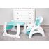 Scaun de masa transformabil Caretero HOMEE 2 in 1 Mint, Culoare: Turquoise,poza 5  - ExclusivMAG.ro Scaun de masa transformabil Caretero HOMEE 2 in 1 Mint, Culoare: Turquoise,poza 5