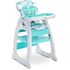 Scaun de masa transformabil Caretero HOMEE 2 in 1 Mint, Culoare: Turquoise,poza 3  - ExclusivMAG.ro Scaun de masa transformabil Caretero HOMEE 2 in 1 Mint, Culoare: Turquoise,poza 3