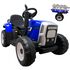 Tractor electric pe baterie si muzica C1 R-Sport - Albastru, Culoare: Albastru, Capacitate acumulator: 12V