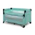 Patut pliabil cu etaj suplimentar si laterala reglabila Caretero ESTI Menta, Culoare: Turquoise, Dimensiuni: 120x60,poza 2
