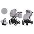 Carucior Kunert MOLTO 3 in 1 Gri cadru grafit, Culoare: Gri deschis  - ExclusivMAG.ro