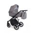 Carucior Kunert MOLTO 3 in 1 Negru/Flori cadru negru, Culoare: Negru - poza 2 - ExclusivMAG.ro