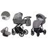 Carucior Kunert MOLTO 3 in 1 Gri/Flori cadru grafit, Culoare: Gri deschis  - ExclusivMAG.ro