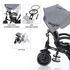 Tricicleta 6 moduri de utilizare ZOPA Citi Trike Curry Yellow, Culoare: Galben - poza 5 - ExclusivMAG.ro