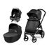 Carucior 3 in 1 Peg Perego Book 51 Titania Primoviaggio SL, 0-22 kg, Futura Ardesia, Gri inchis, Culoare: Gri/Negru  - ExclusivMAG.ro