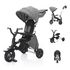 Tricicleta pliabila ZOPA Nova Dark Grey, Culoare: Gri  - ExclusivMAG.ro