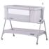 Patut Co-Sleeper Chipolino Sweet Dreams grey, Culoare: Gri,poza 4